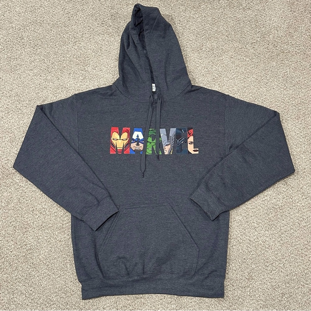 Marvel Men’s Pullover Kangaroo Hooded Sweatshirt